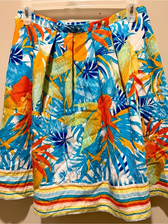 Boston Proper Dresses & Skirts - Boston Proper Tropical Aloha, Pleated A-Line Skirt